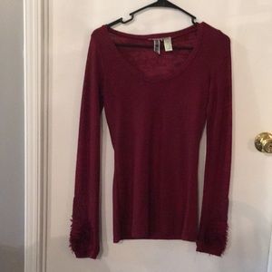 BKE thermal burnout cuffs super cute